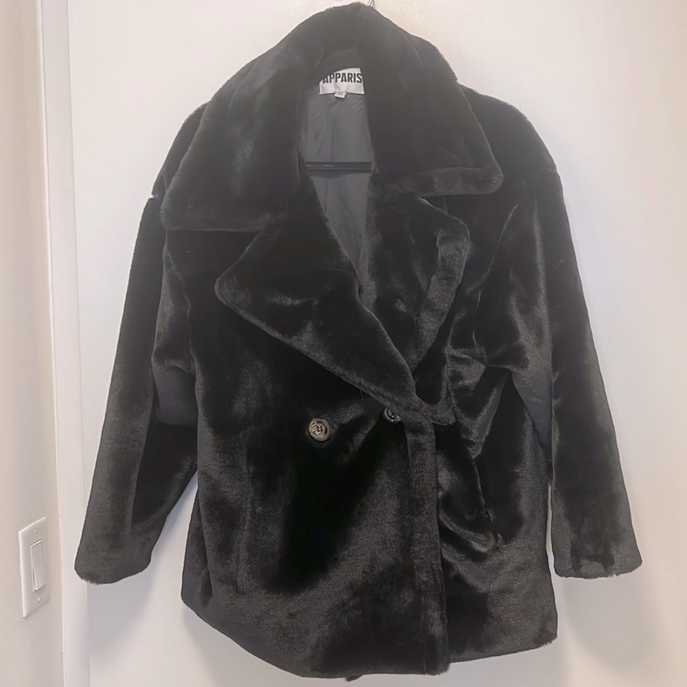 Like New Apparis oversized faux fur coat